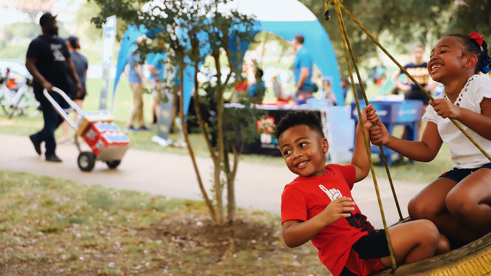 Children on a swing | Civic Commons Children on a swing | Civic Commons
