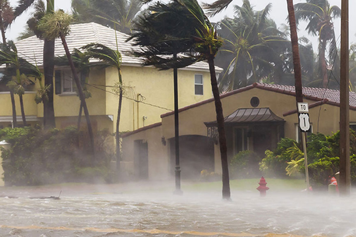 Houses during a hurricane | The Miami Foundation