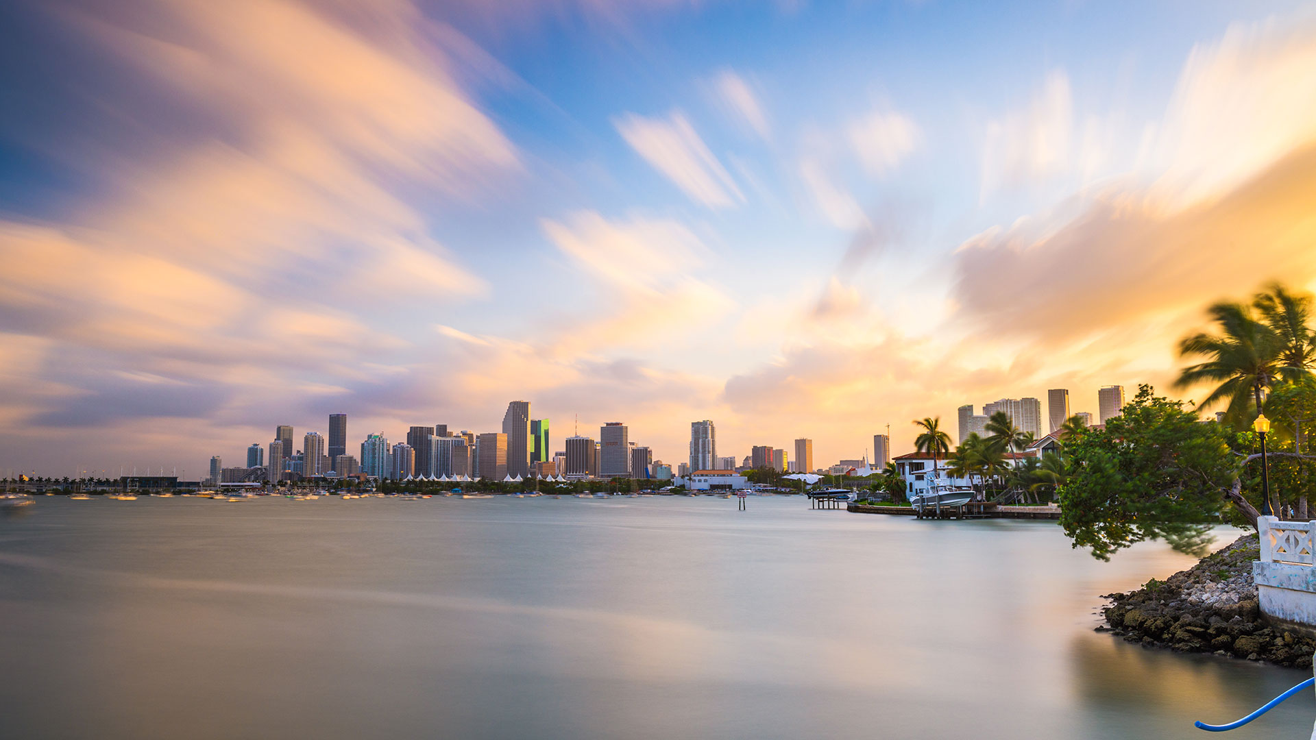 Miami Skyline at sunset