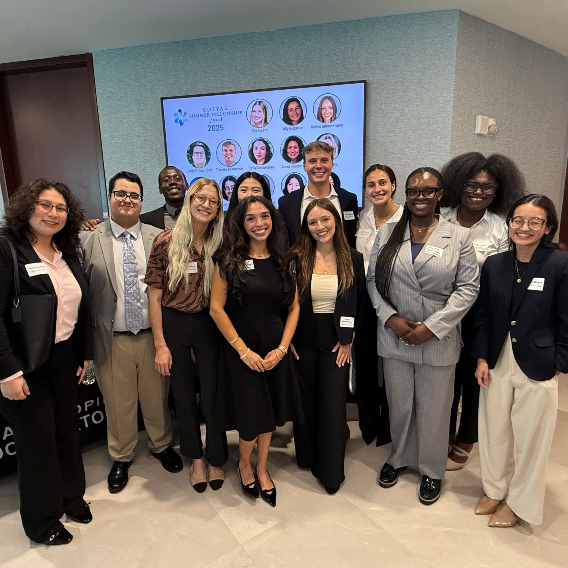 2025-2026 Kozyak Summer Fellowship Recipients