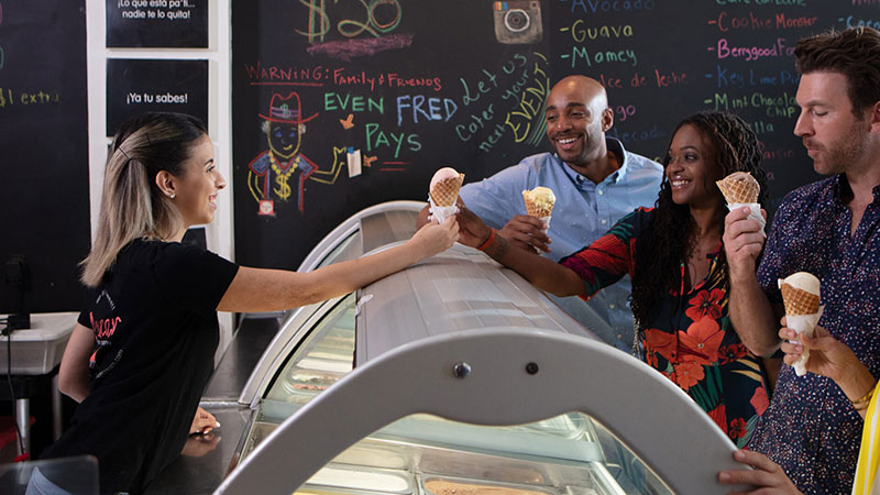 People being served ice cream | The Miami Foundation