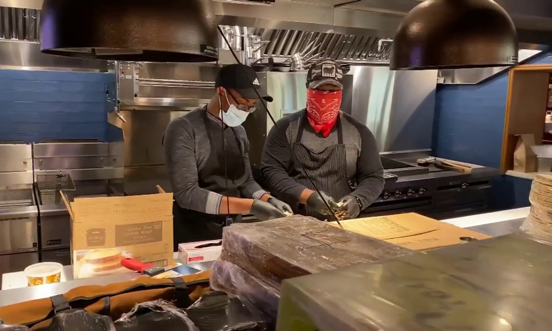 Food Rescue volunteers at Red Rooster