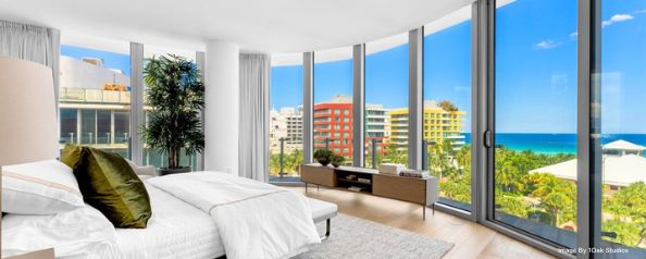 Room with view of ocean