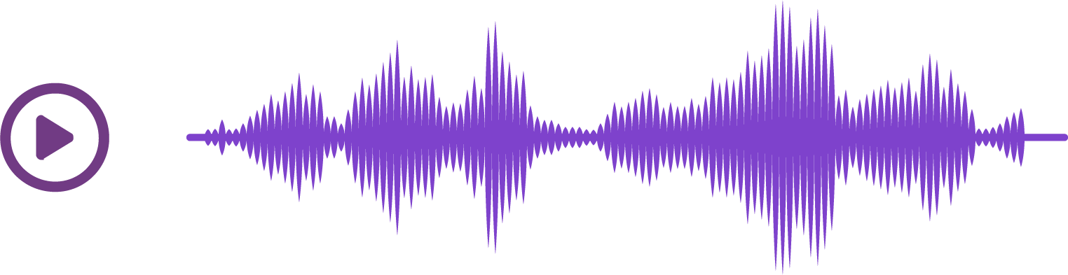 play button with purple sound waves play button with purple sound waves